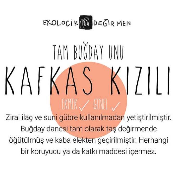 Kafkas Kızılı Tam Buğday Unu