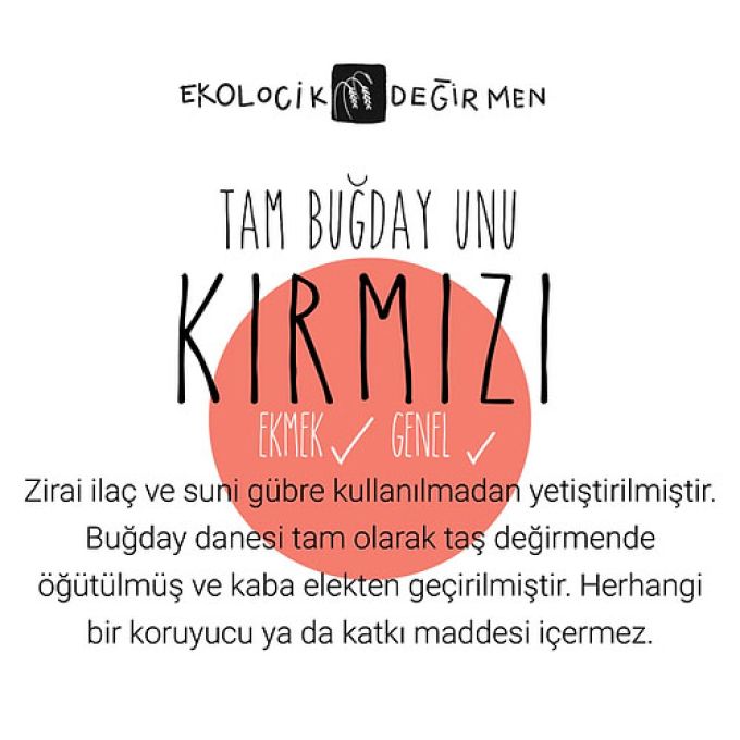 Kırmızı Tam Buğday Unu